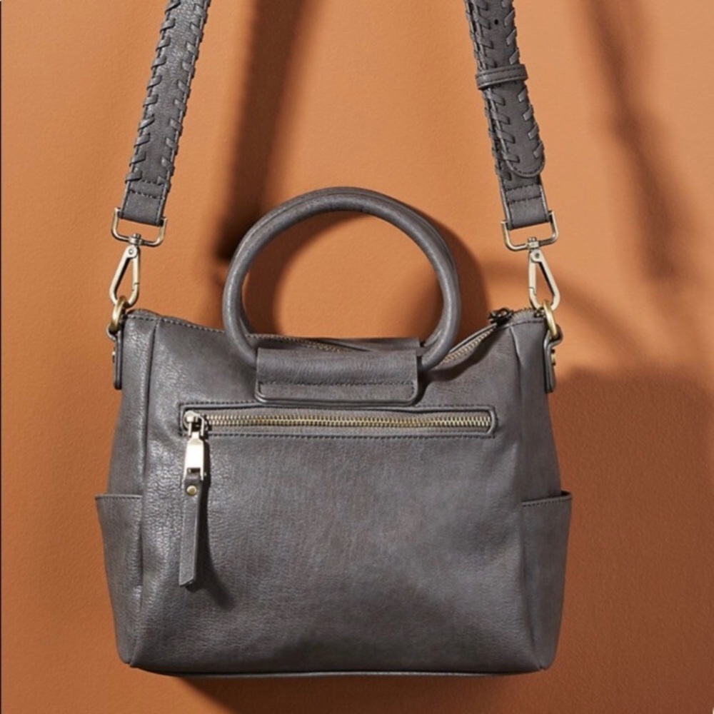 Anthropology Sage Crossbody Tote Bag